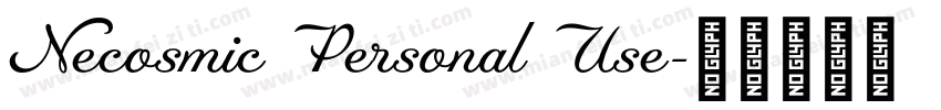 Necosmic Personal Use字体转换